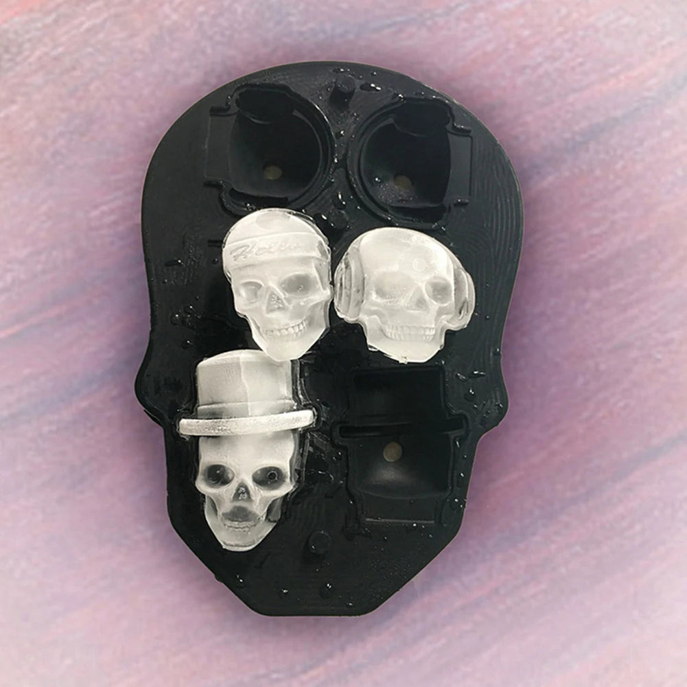 1/2 Pcs Skull Whiskey Ice Ball Mold