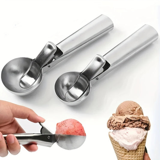 Versatile Stainless Steel Ice Cream Scoop