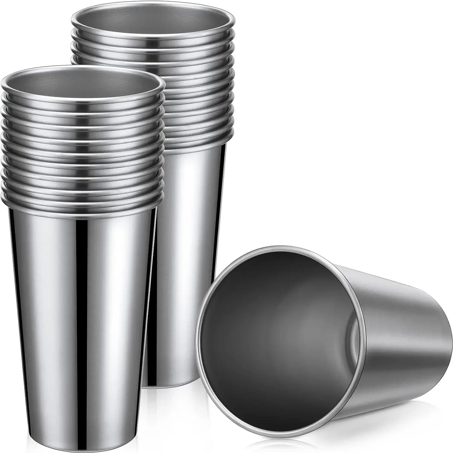 4 Pack 24oz 700ml Stainless Steel Pint Cup