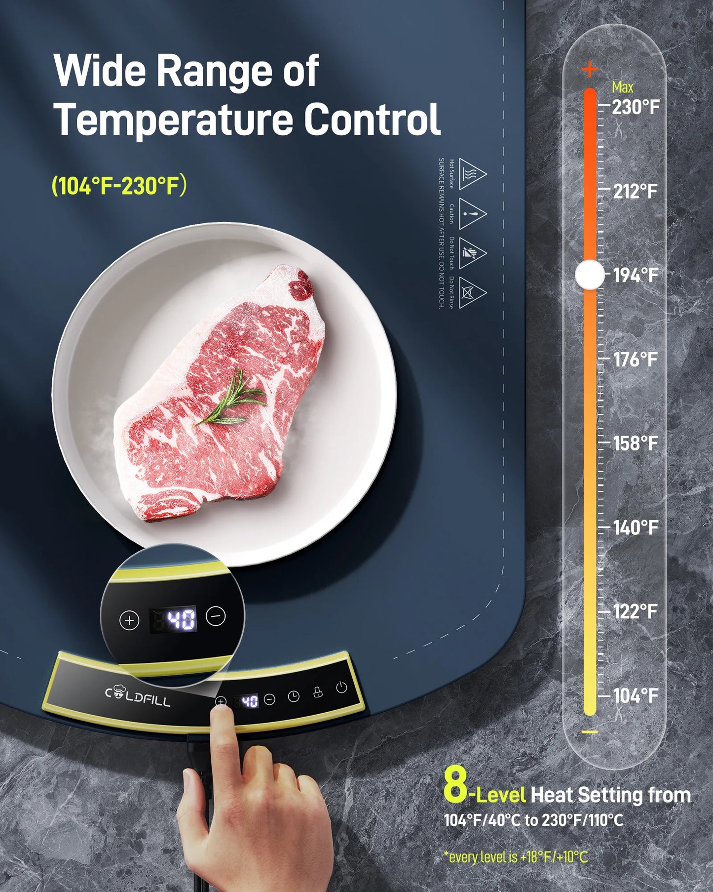 Foldable Electric Food Warming Tray