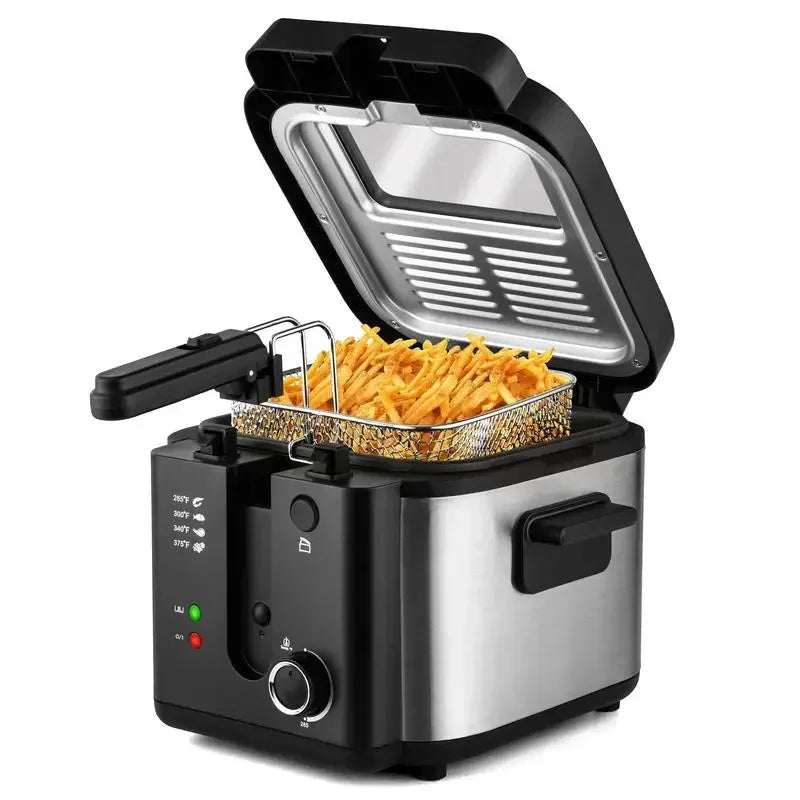 SUSTEAS 1500W Electric Deep Fryer with Basket