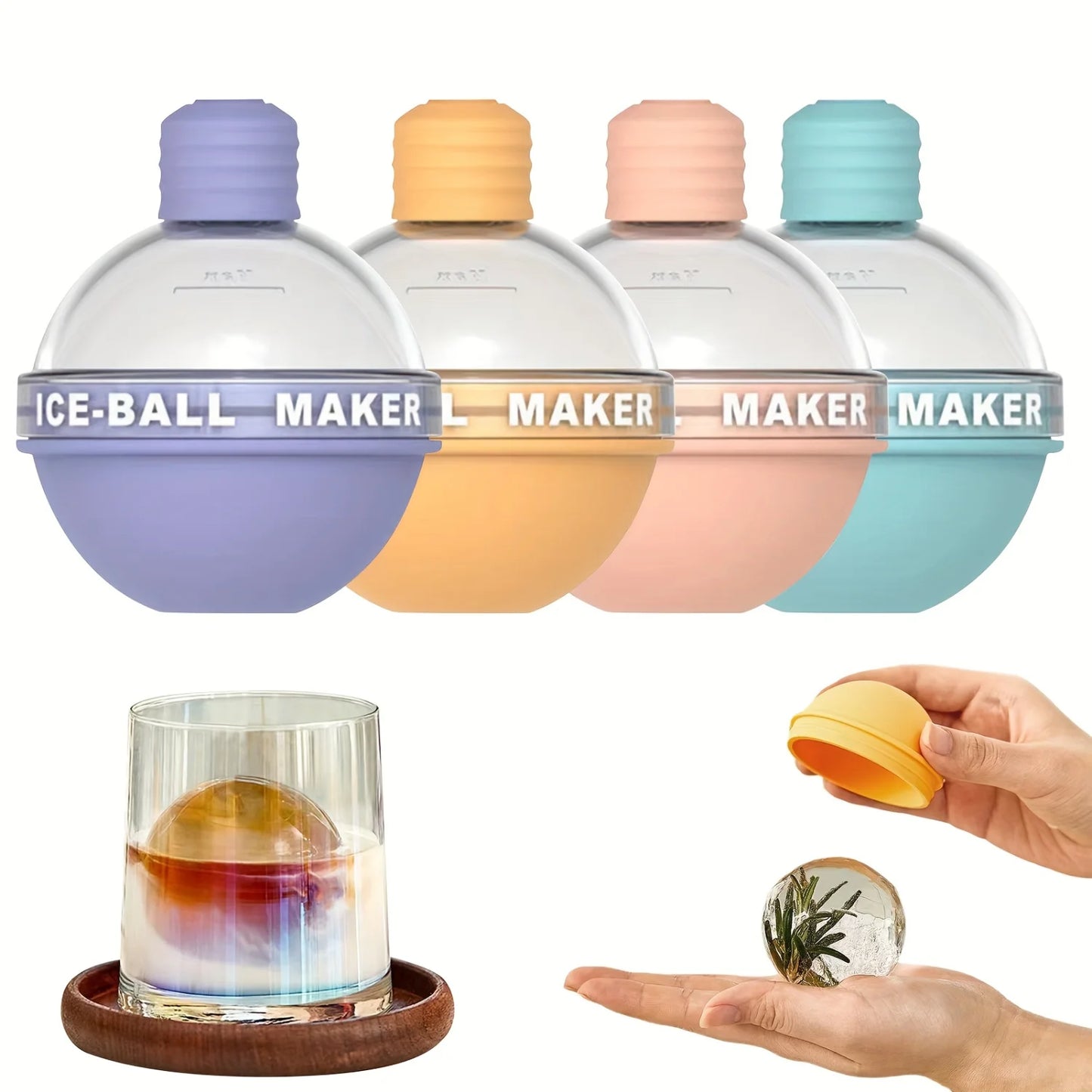 Silicone Sphere Ice Cube Tray