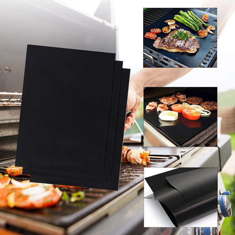 1-5PCS Non-stick BBQ Grill Mat