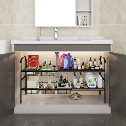 1 Set Kitchen Under Sink Organizers