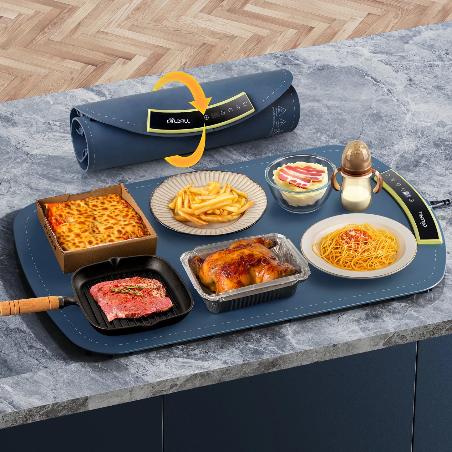 Foldable Electric Food Warming Tray