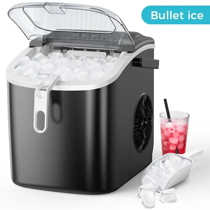 COWSAR Countertop Self-Cleaning Bullet Ice Maker