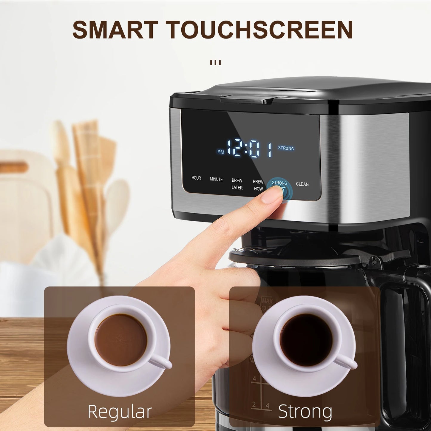 12 Cup Programmable Drip Coffee Maker