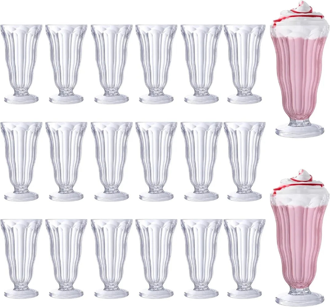 20pc/16 Ounce Milkshake Soda Glasses