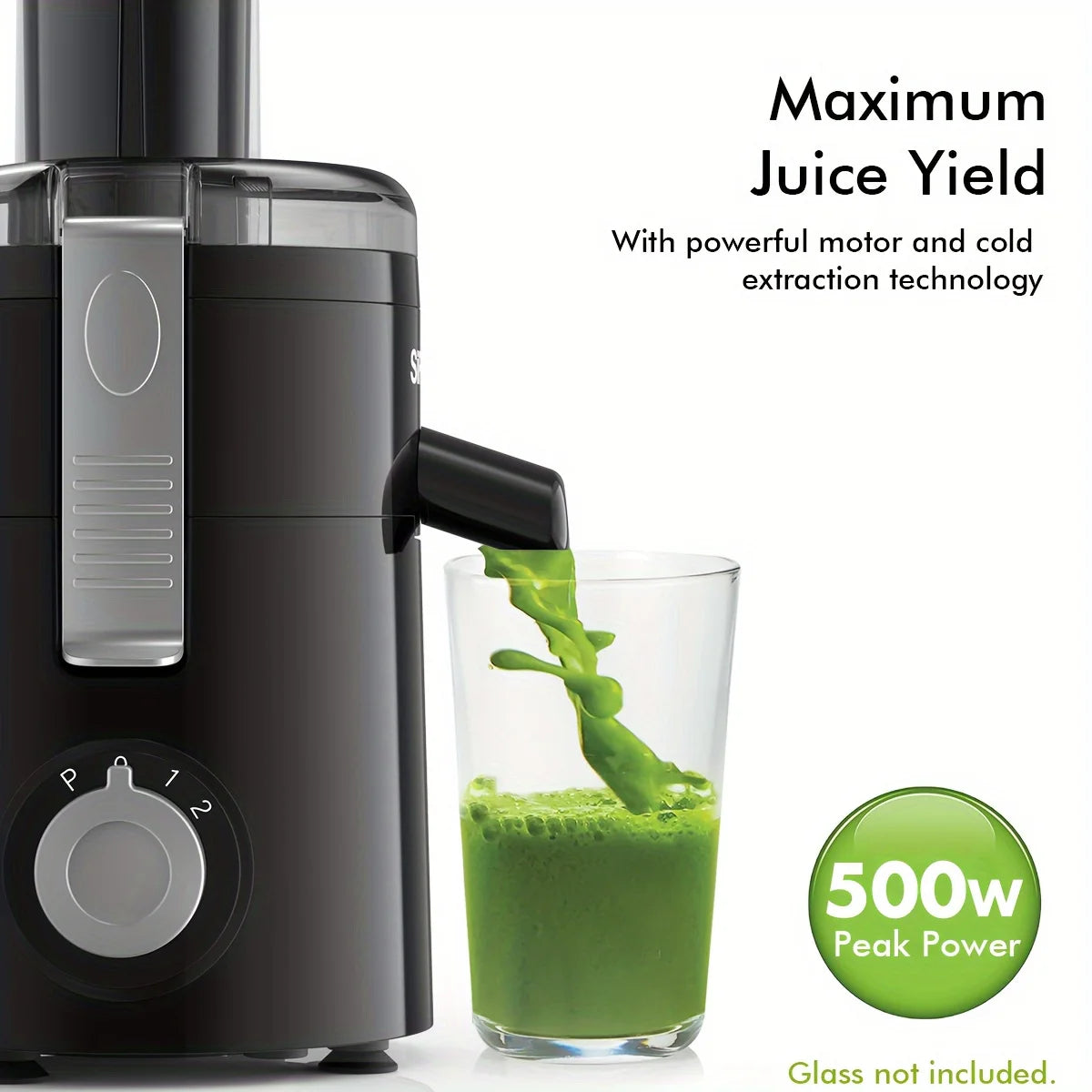 SiFENE Compact Centrifugal Juicer with 3-Speed Settings