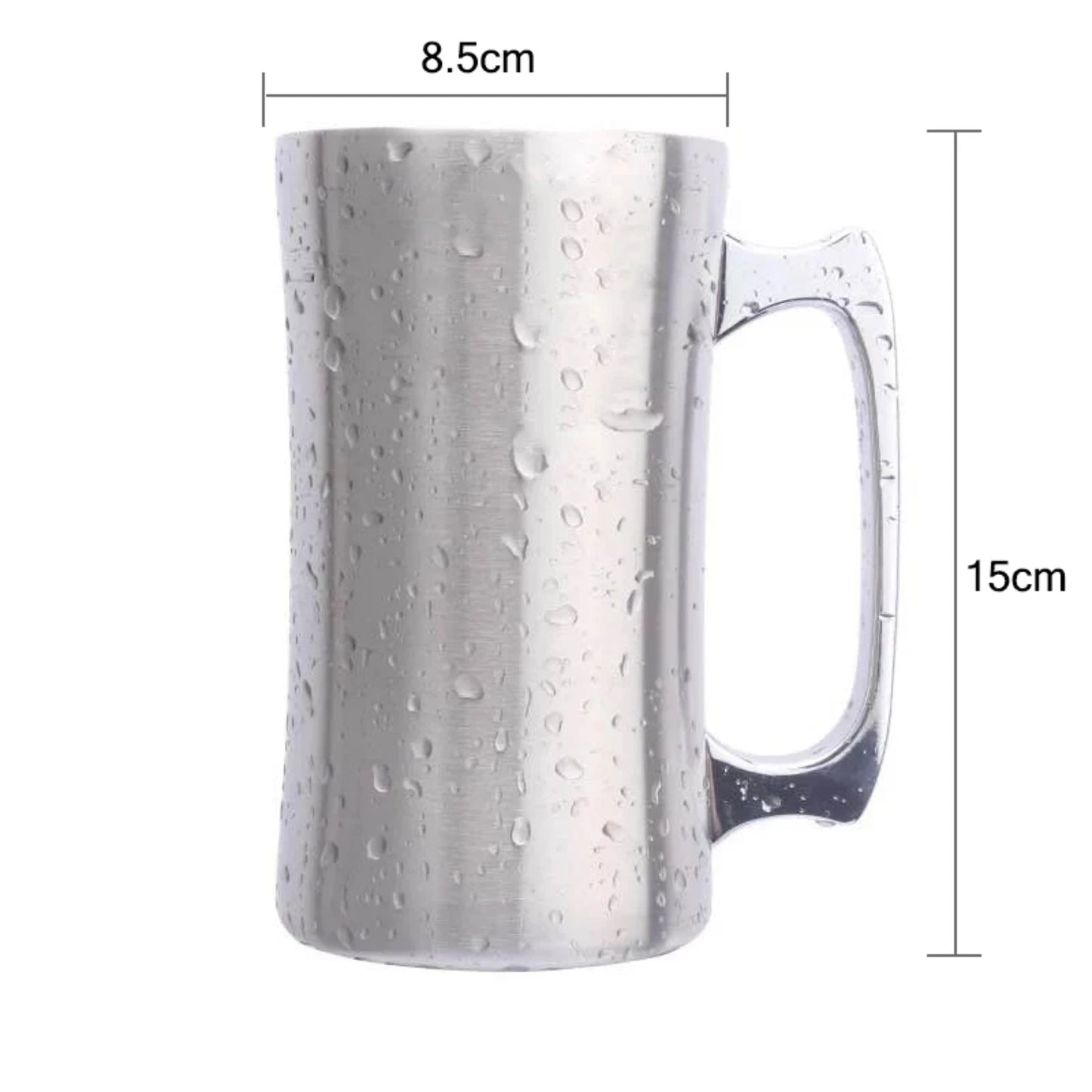 20oz Stainless Steel Insulated Beer Mug with Lid