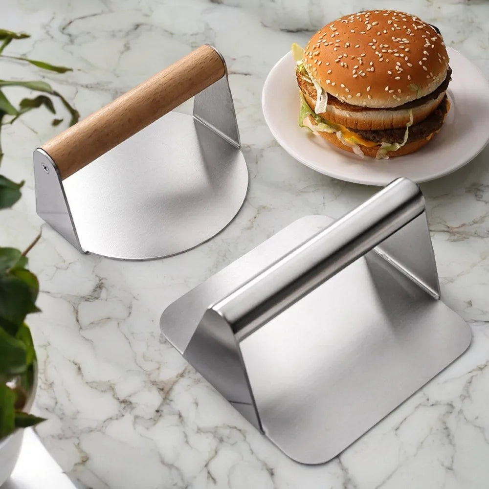 Convenient Non-Stick 304 Stainless Steel Hamburger Press