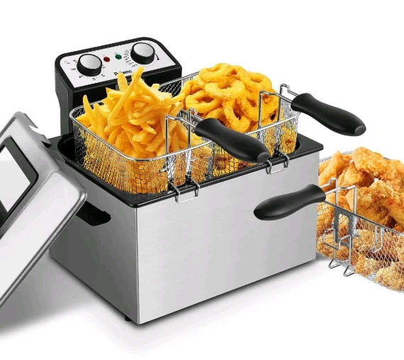 SUSTEAS 1500W Electric Deep Fryer with Basket