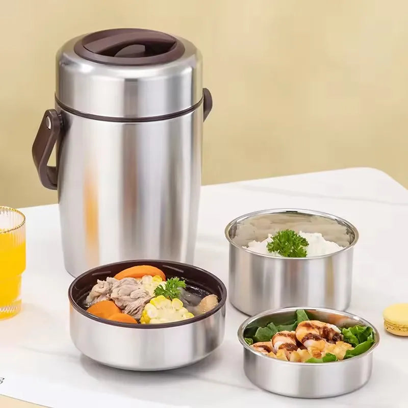 1.6L Double Wall Stainless Thermal Bento Container