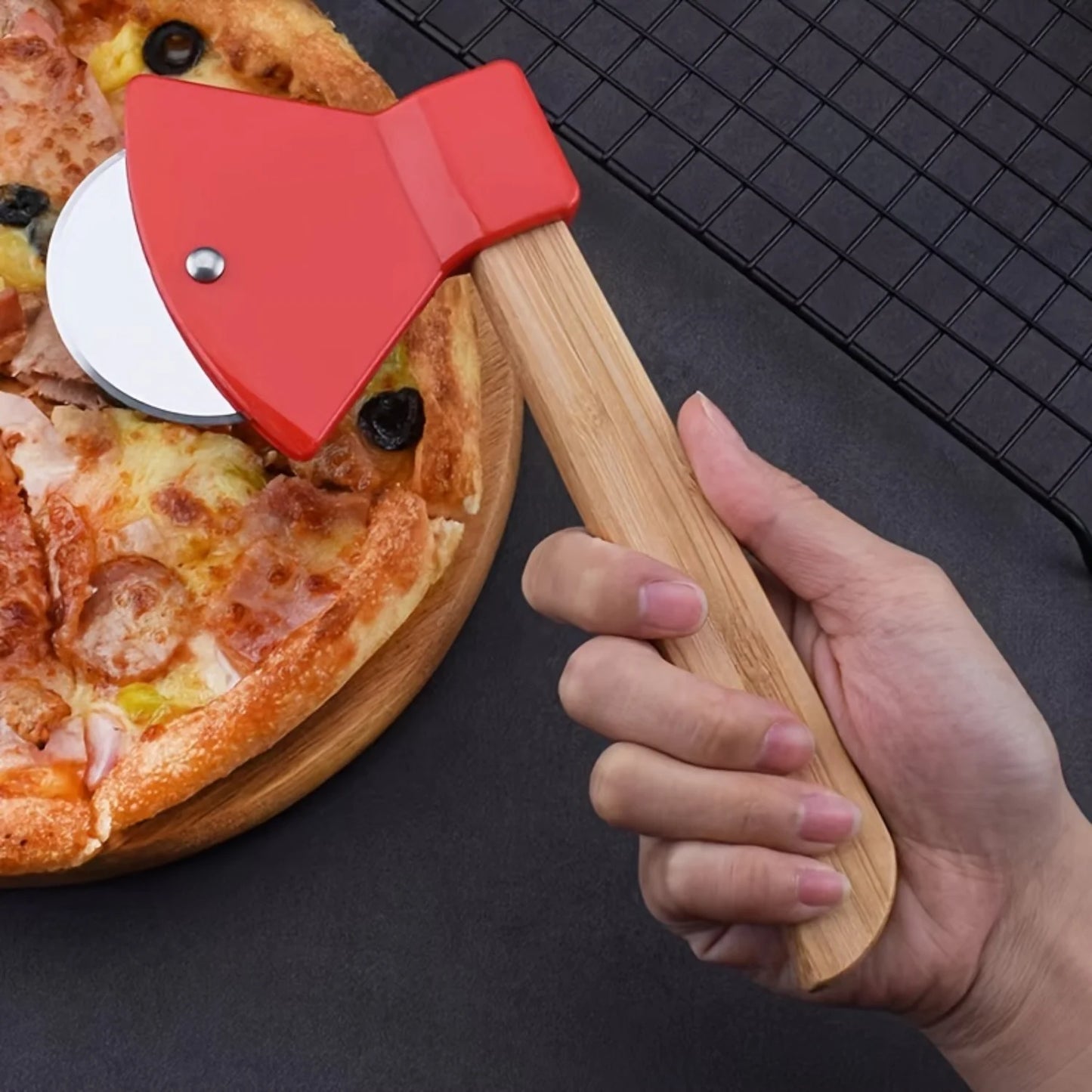 Stainless Steel Axe Pizza Cutter