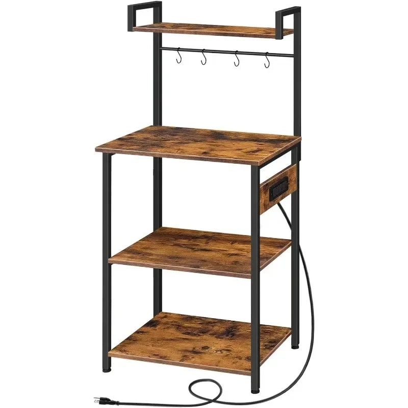 Bakers Rack with Power Outlet