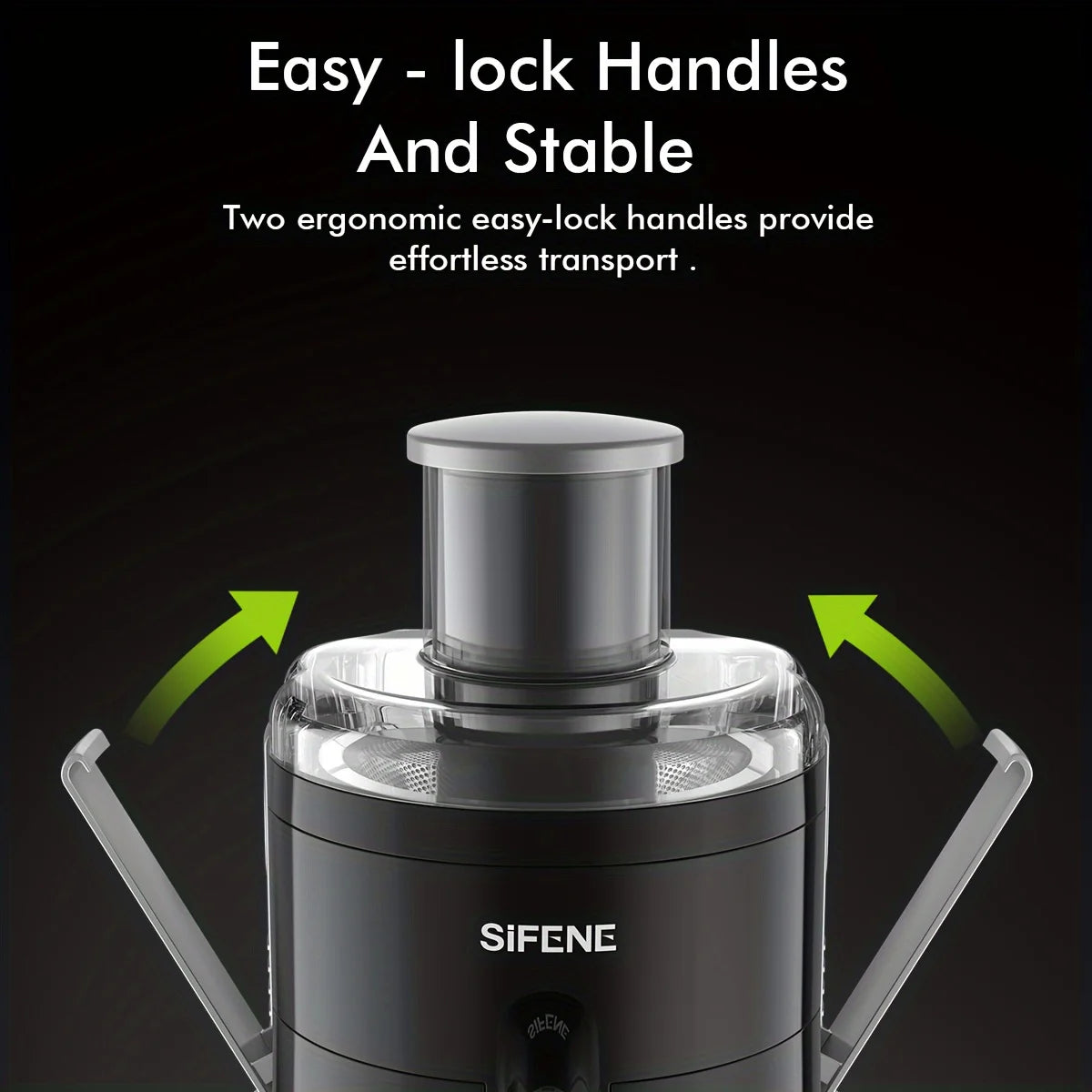 SiFENE Compact Centrifugal Juicer with 3-Speed Settings