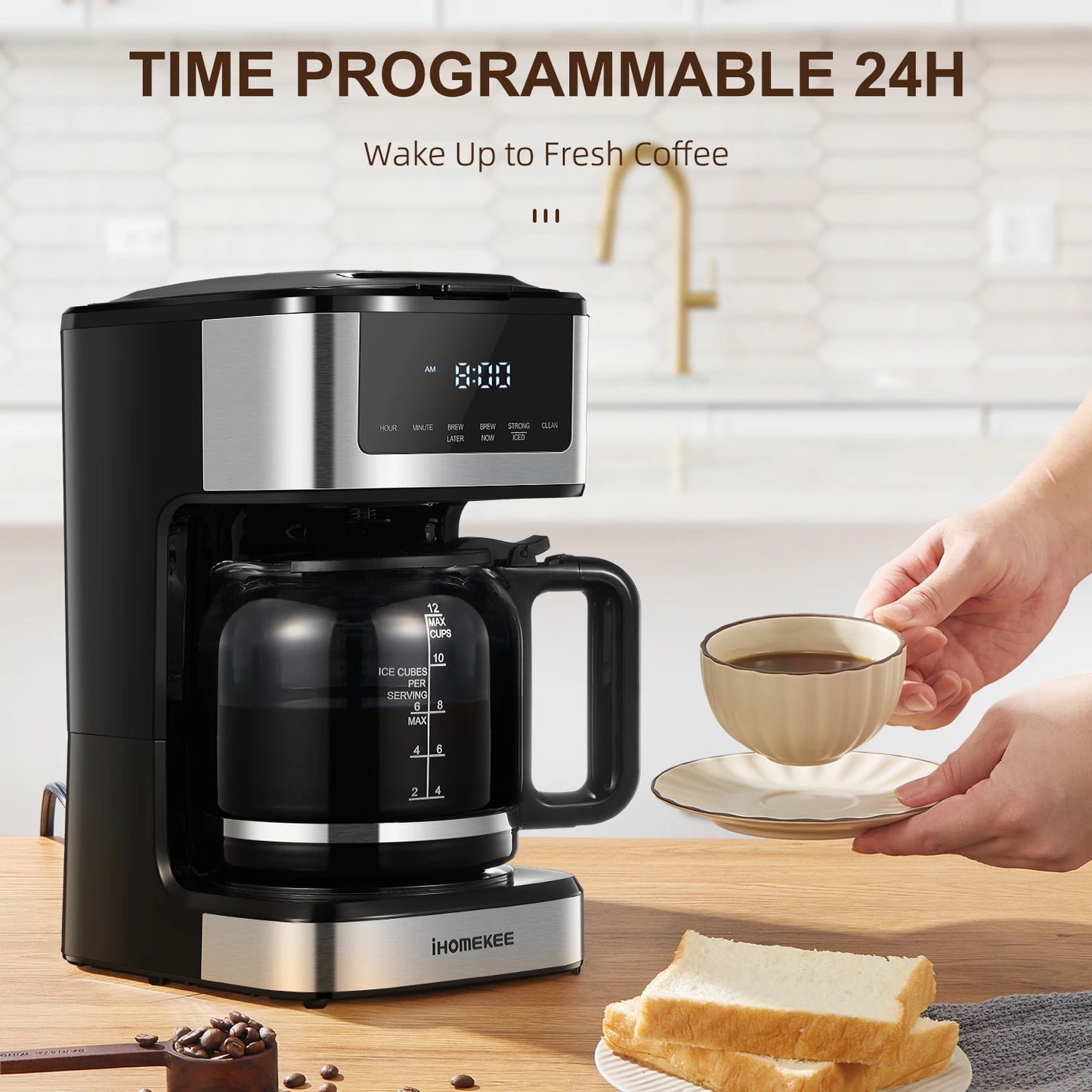 12 Cup Programmable Drip Coffee Maker