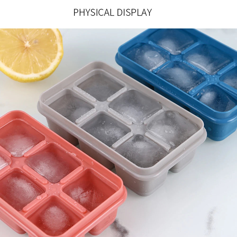 5/10PCS 6 DIY Giant Jumbo Ice Cube Tray