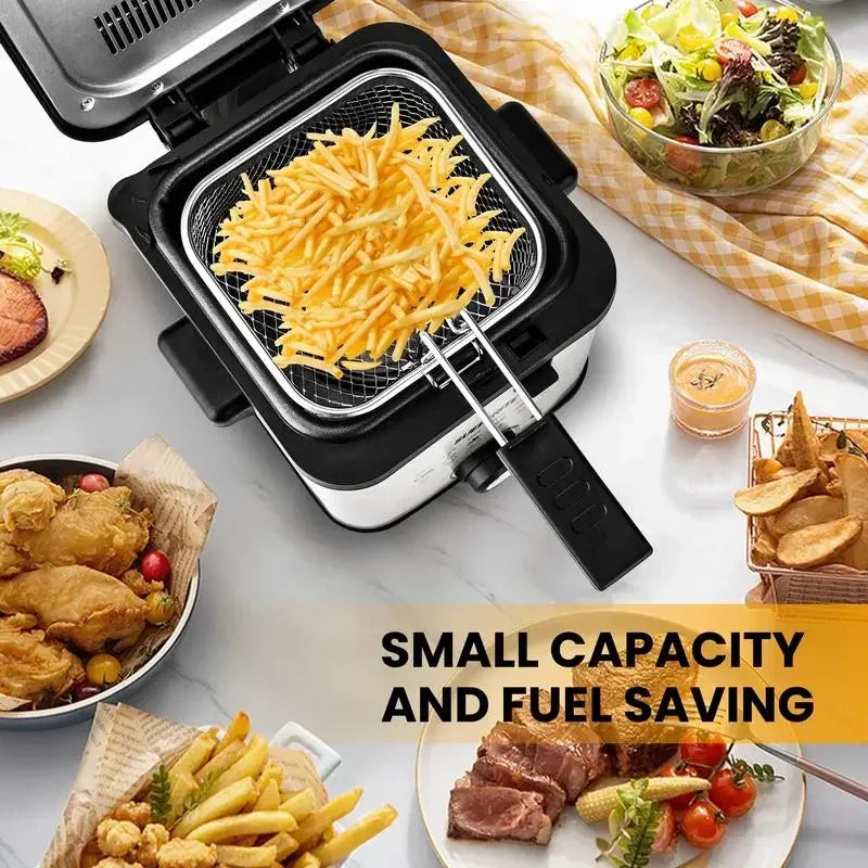 SUSTEAS 1500W Electric Deep Fryer with Basket