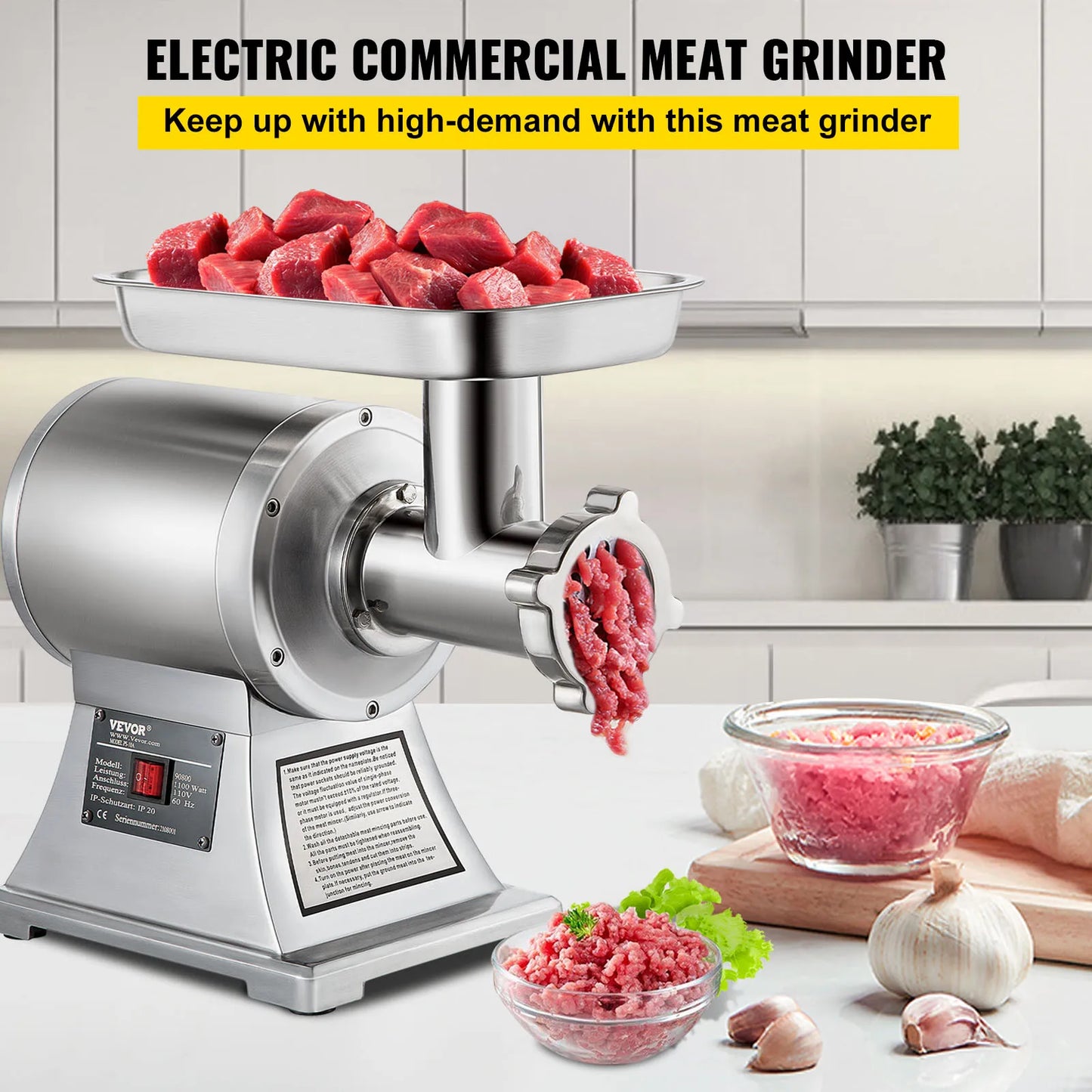 VEVOR Commercial Meat Grinder