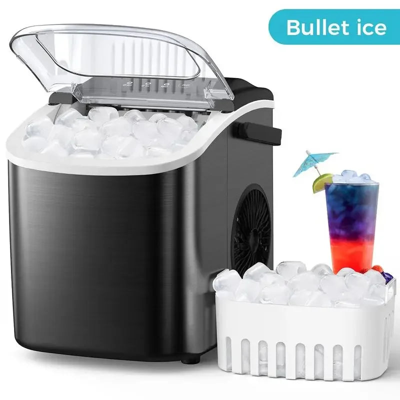 COWSAR Countertop Self-Cleaning Bullet Ice Maker