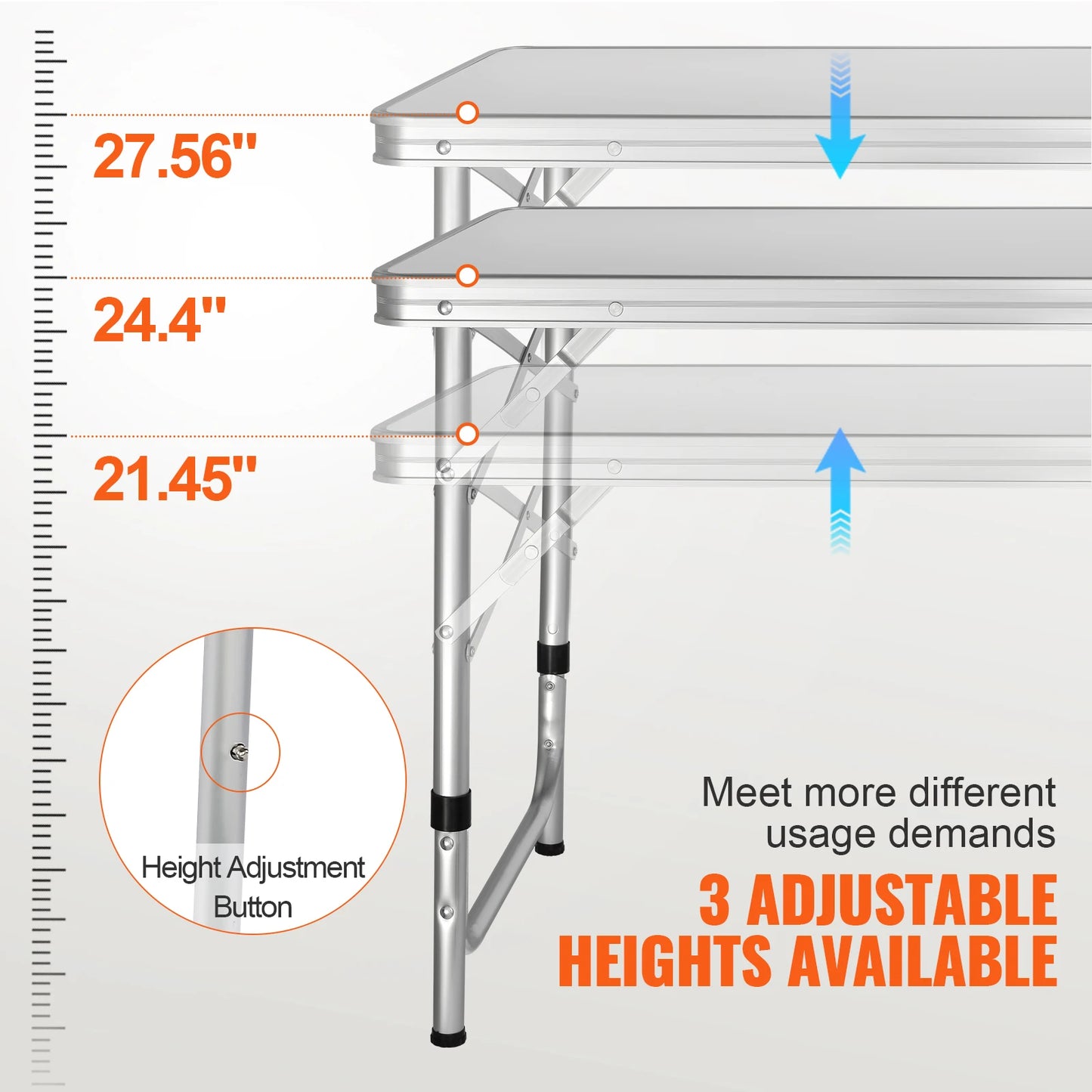 VEVOR Quick set-up Folding Camping Table