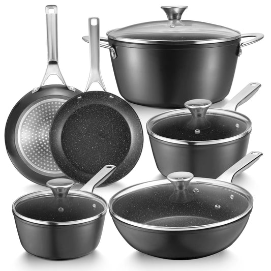 10-Piece Induction Cookware Nonstick