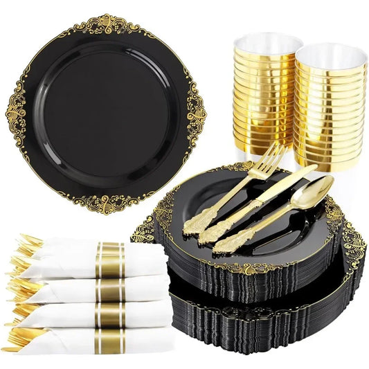 350 pieces disposable cutlery for weddings and parties