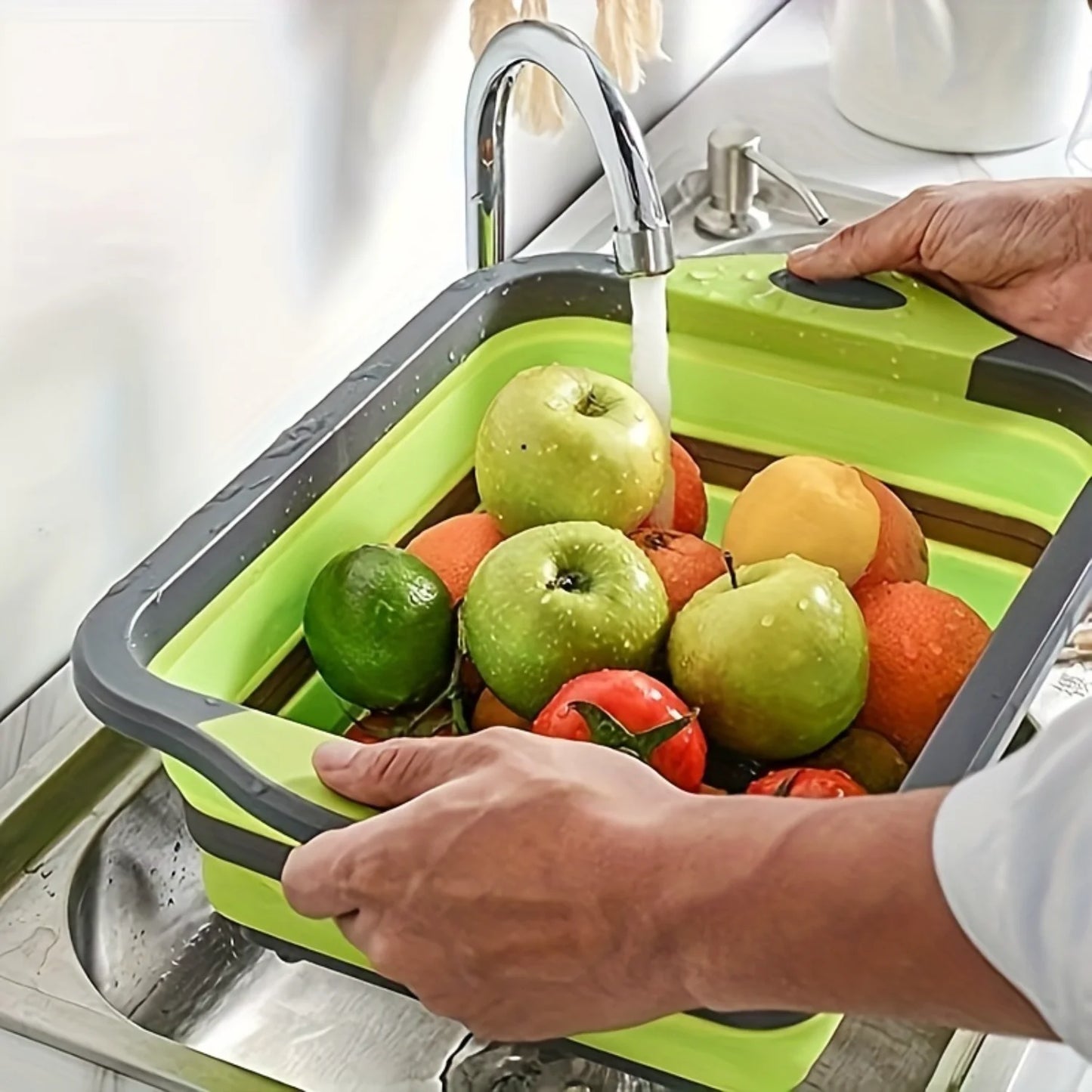 Silicone Foldable Cutting Board with Filter