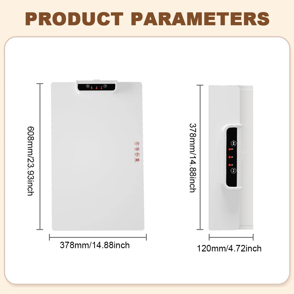 Foldable Food Warmer with Adjustable Temperature