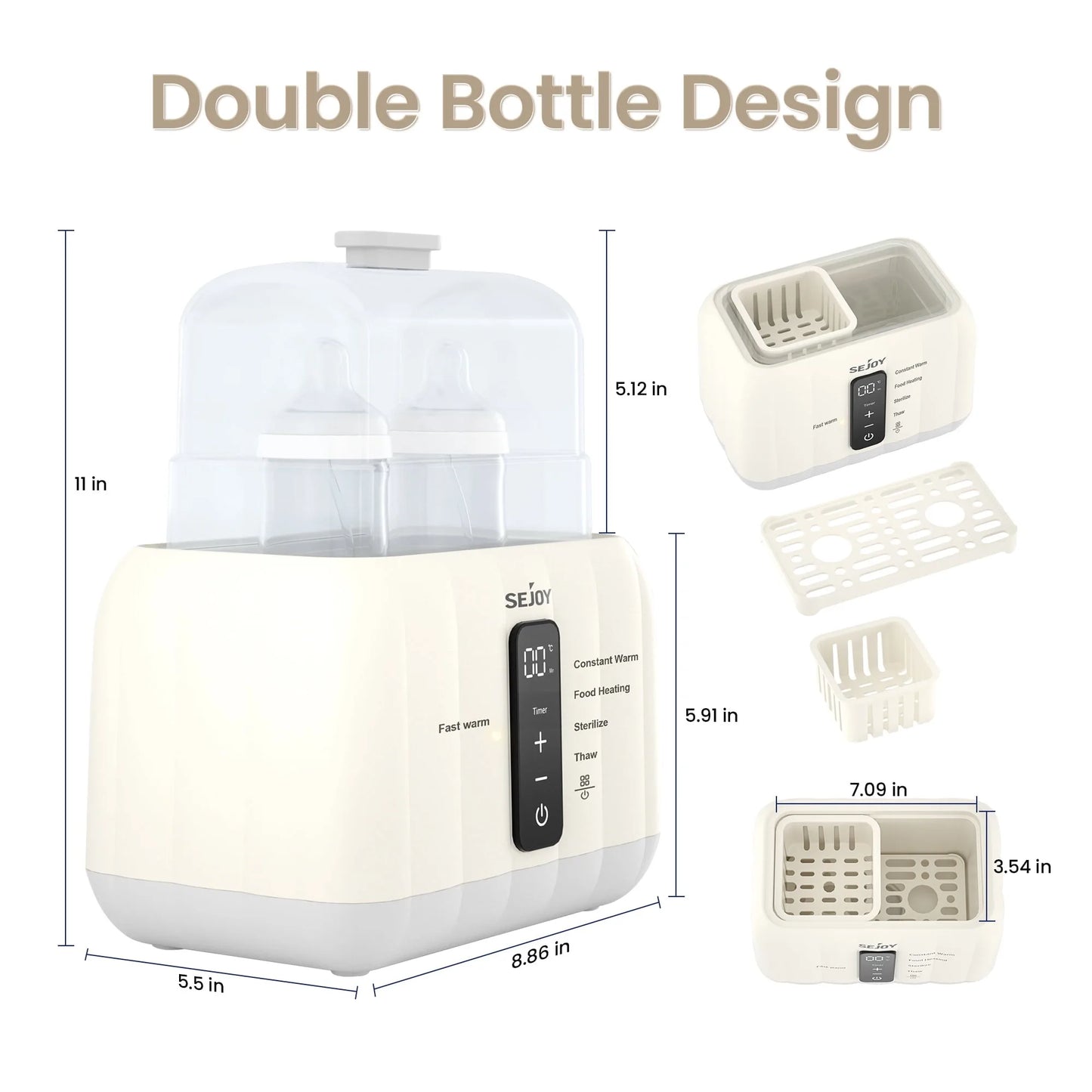 Sejoy 6-in-1 milk Bottle Warmer For Baby