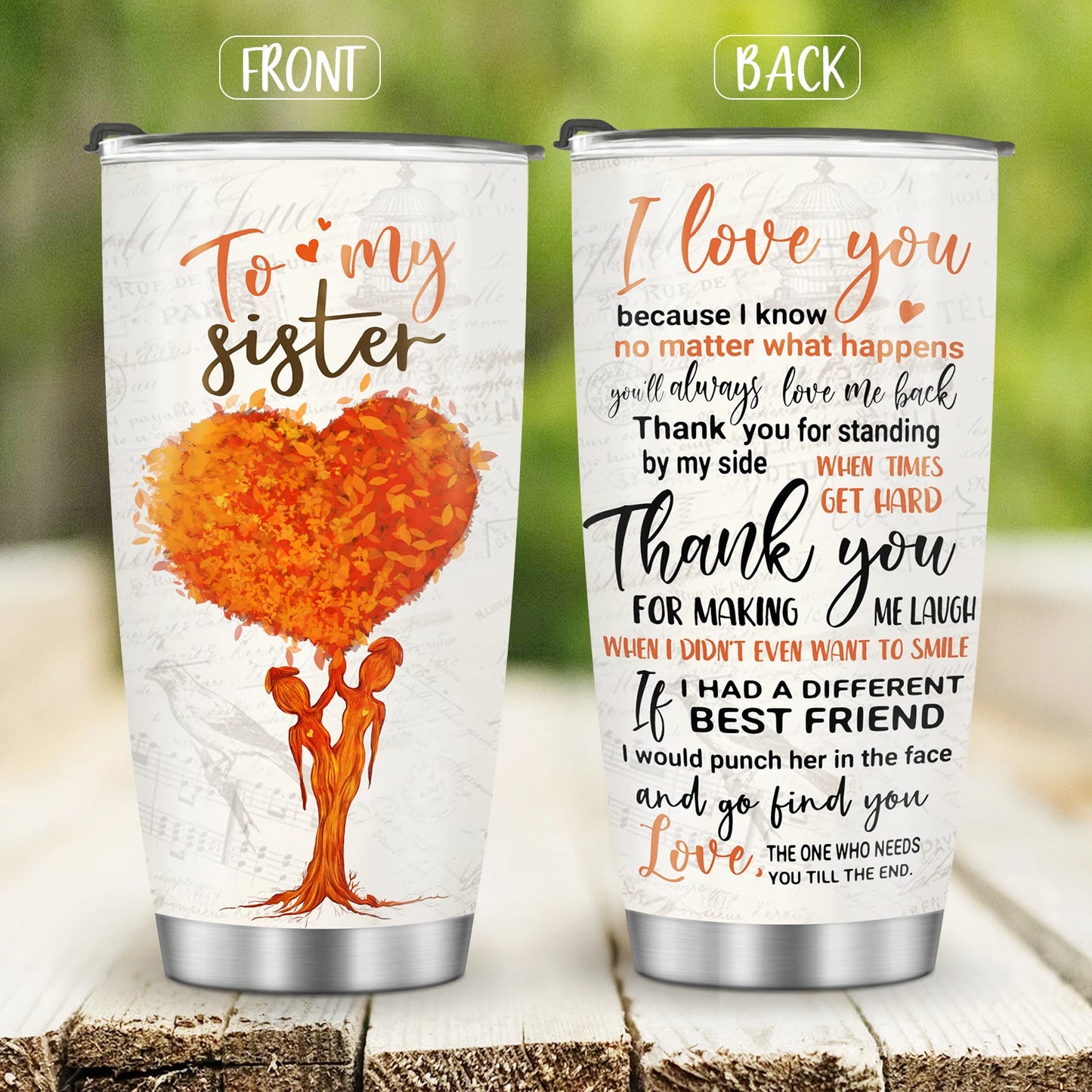 20oz Gifts From Sisters Coffee Tumbler Mug