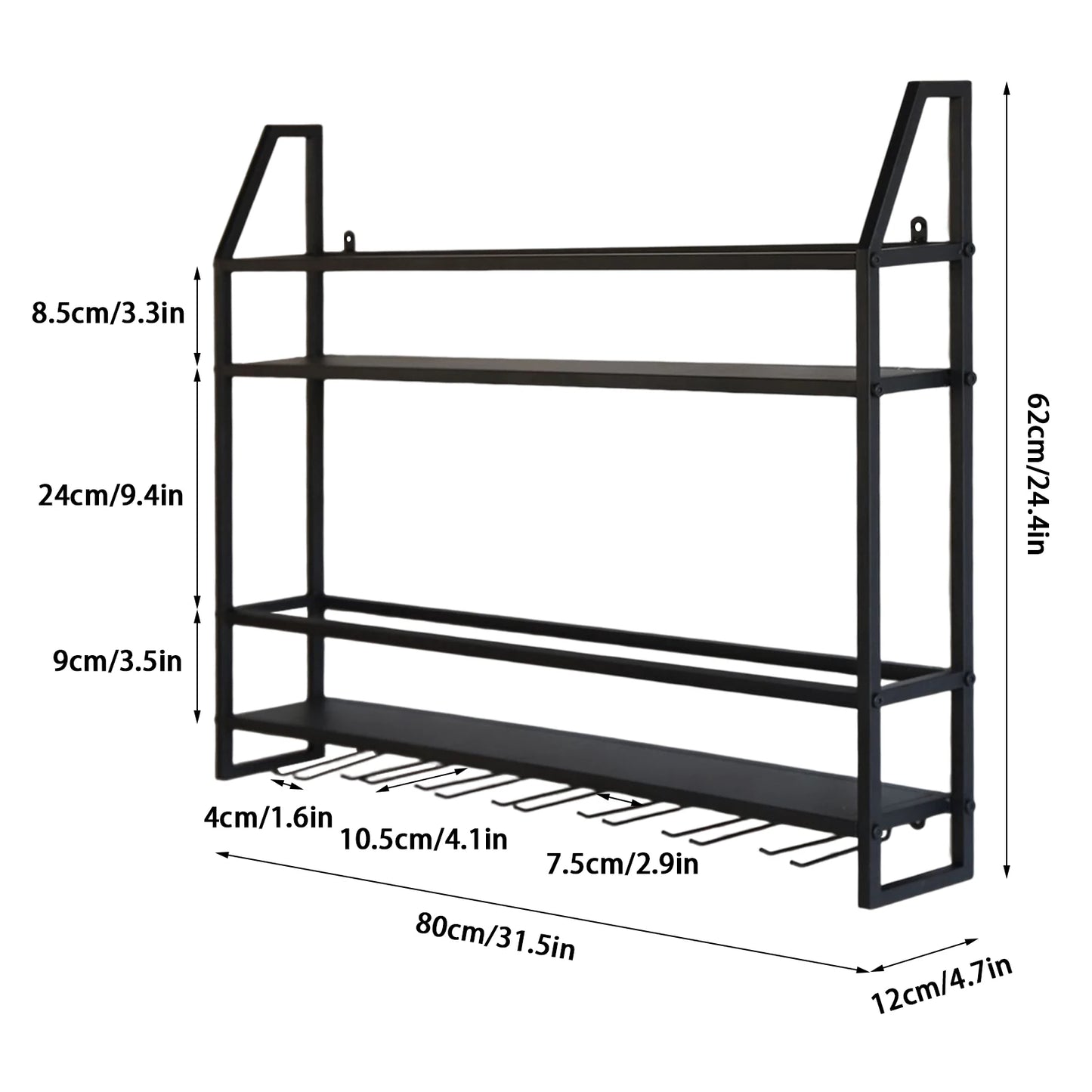 Wall Mounted Wine Rack