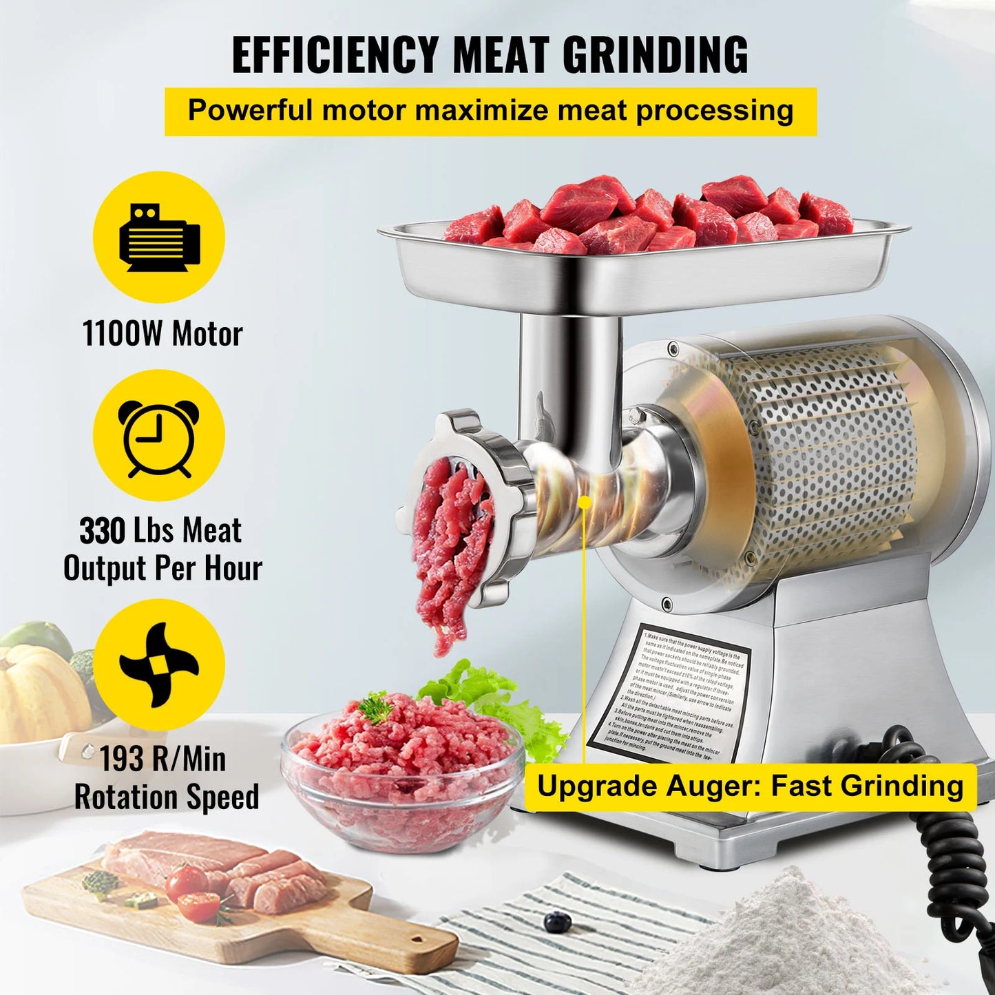 VEVOR Commercial Meat Grinder