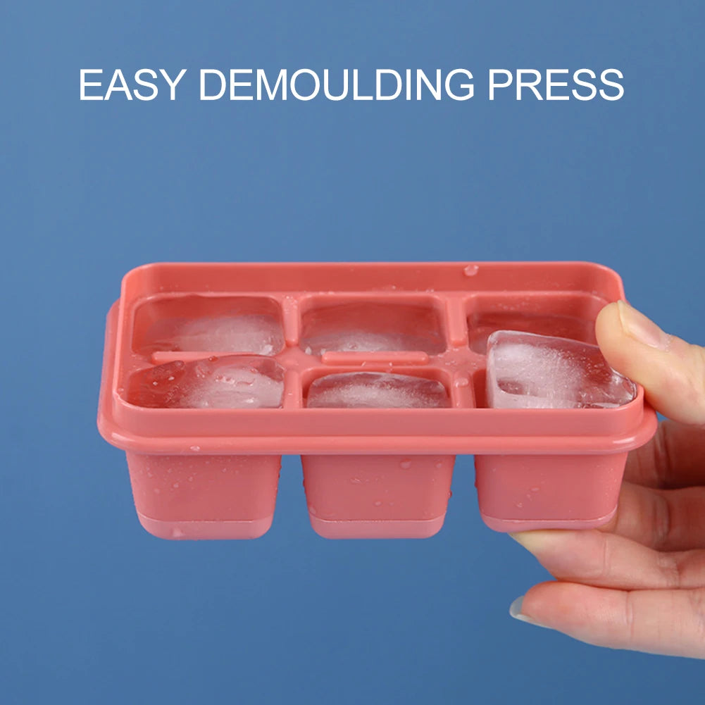 5/10PCS 6 DIY Giant Jumbo Ice Cube Tray