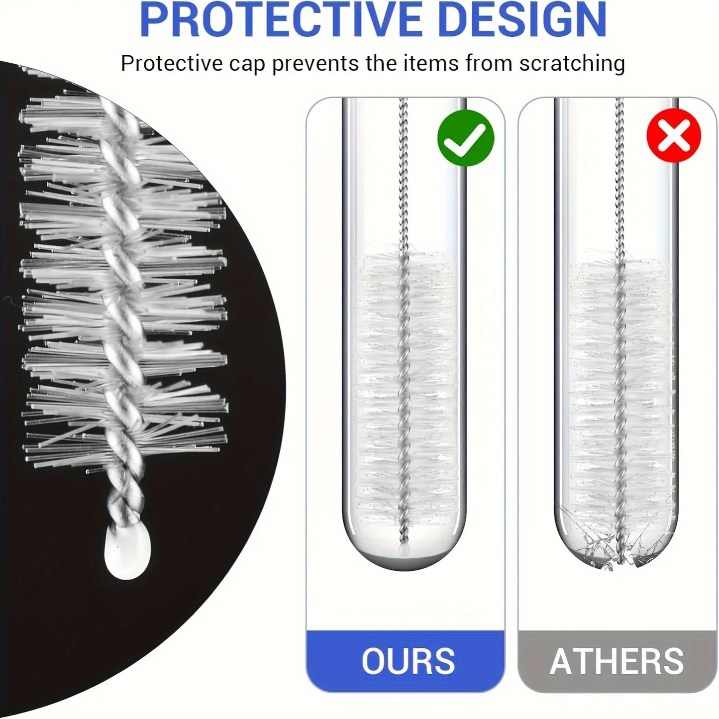 Multifunctional  3-in-1 Bottle Cleaning Brush Set