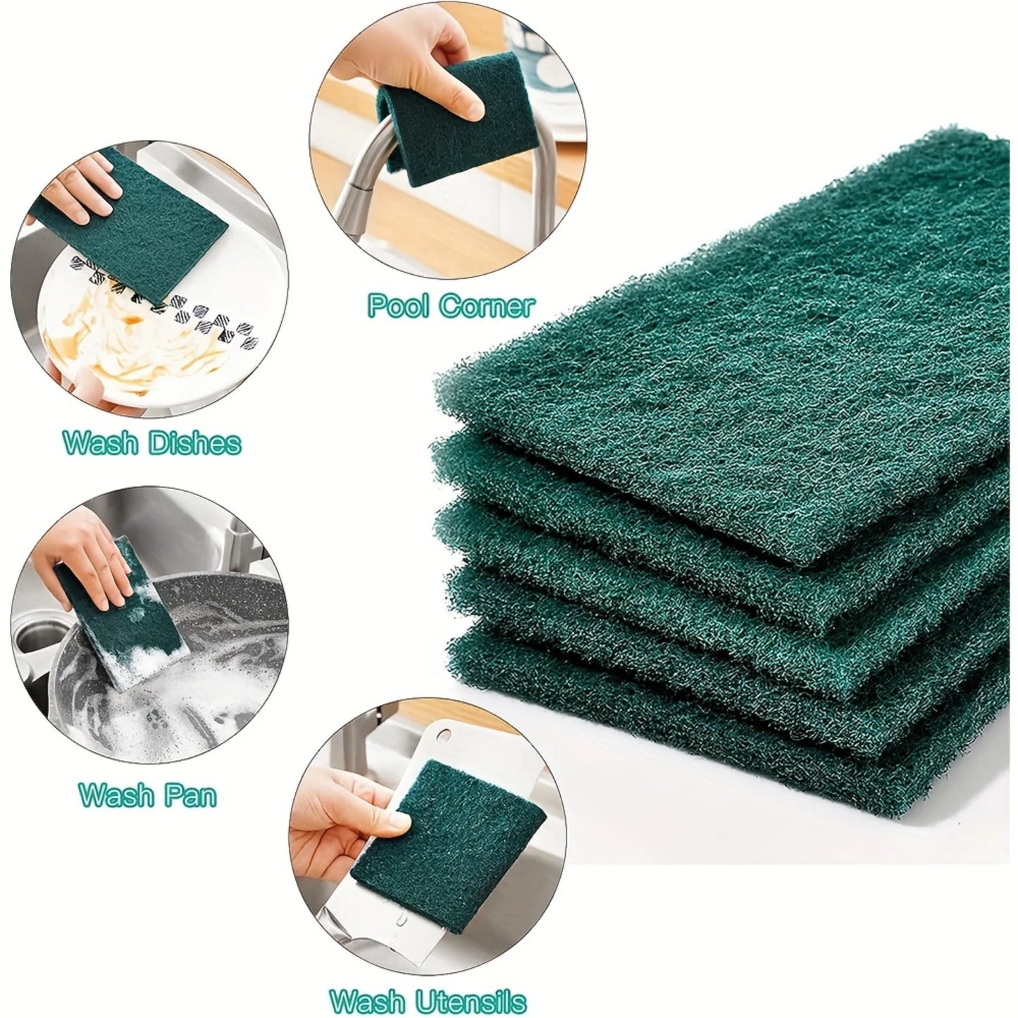 Heavy-Duty Scouring Pads Set