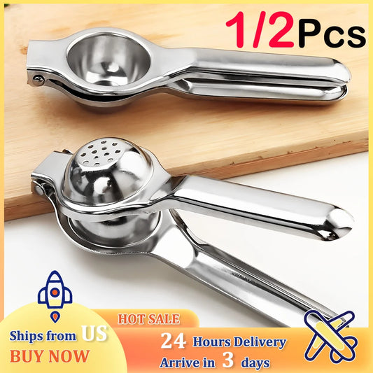 1/2Pcs Stainless Steel Lemon Squeezer