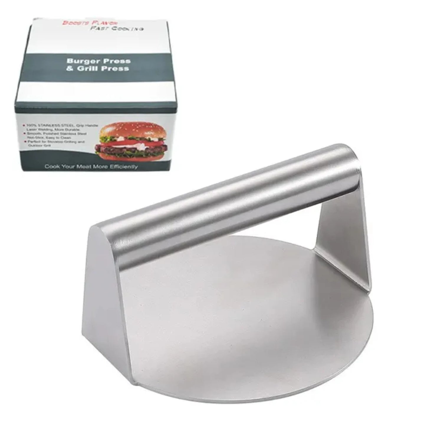 Convenient Non-Stick 304 Stainless Steel Hamburger Press