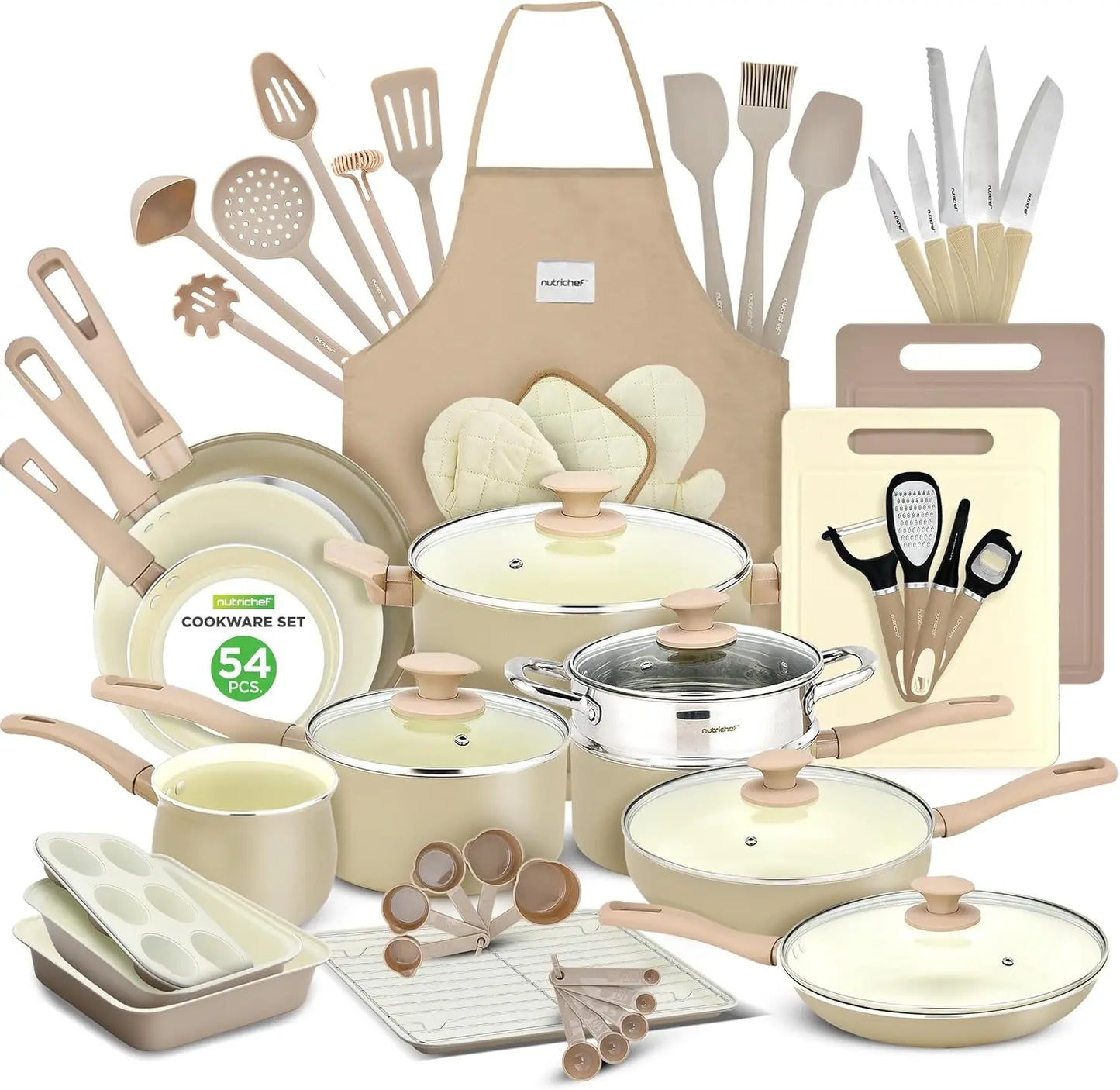 54 Piece Professional Grade Cookware Set