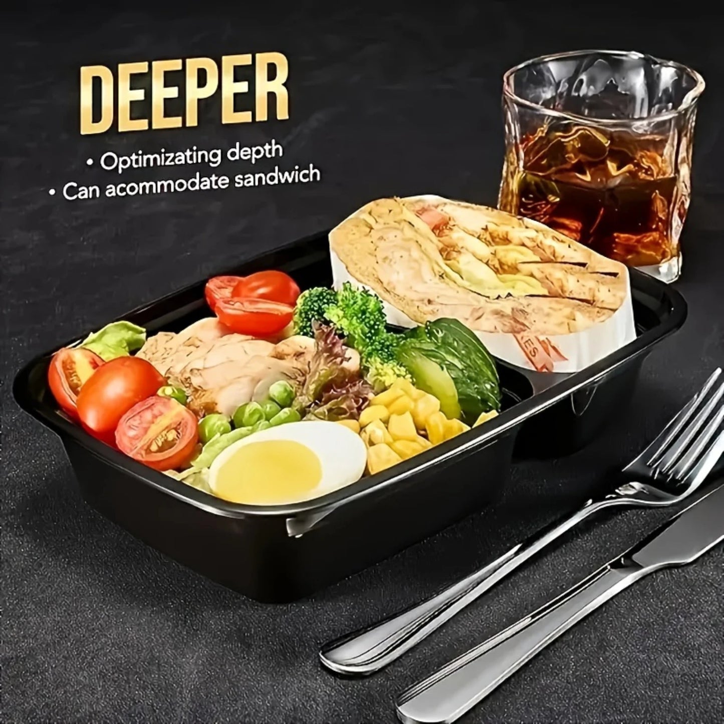 disposable lunch box with cover