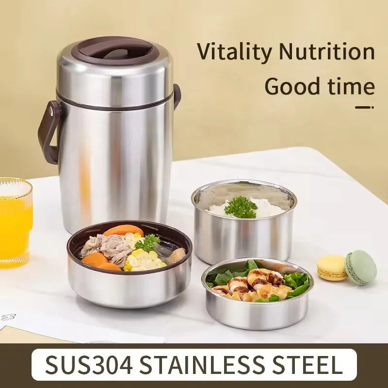 1.6L Double Wall Stainless Thermal Bento Container