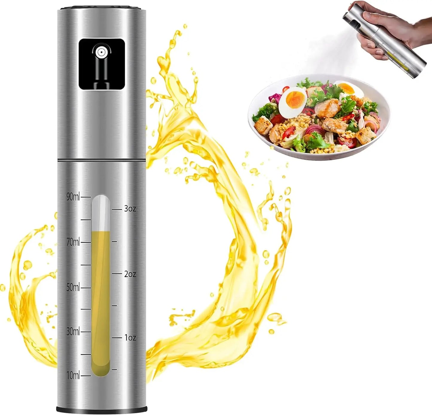 Stainless Steel Olive Oil Spraying Bottle Dispenser