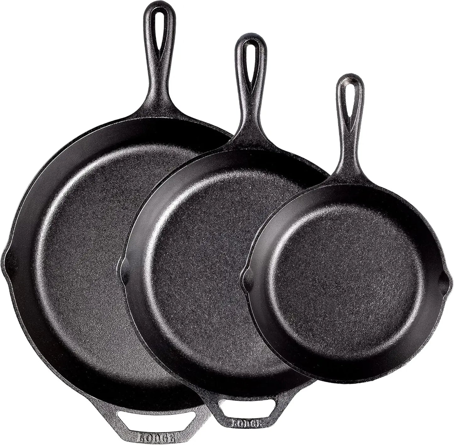 Lodge Pre-Seasoned Cast Iron Skillet Set