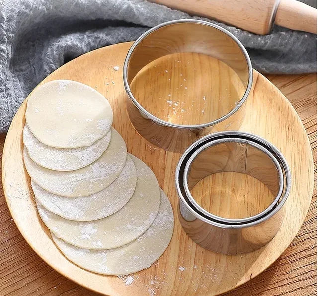 3pcs Stainless Steel Round pastry cutter set