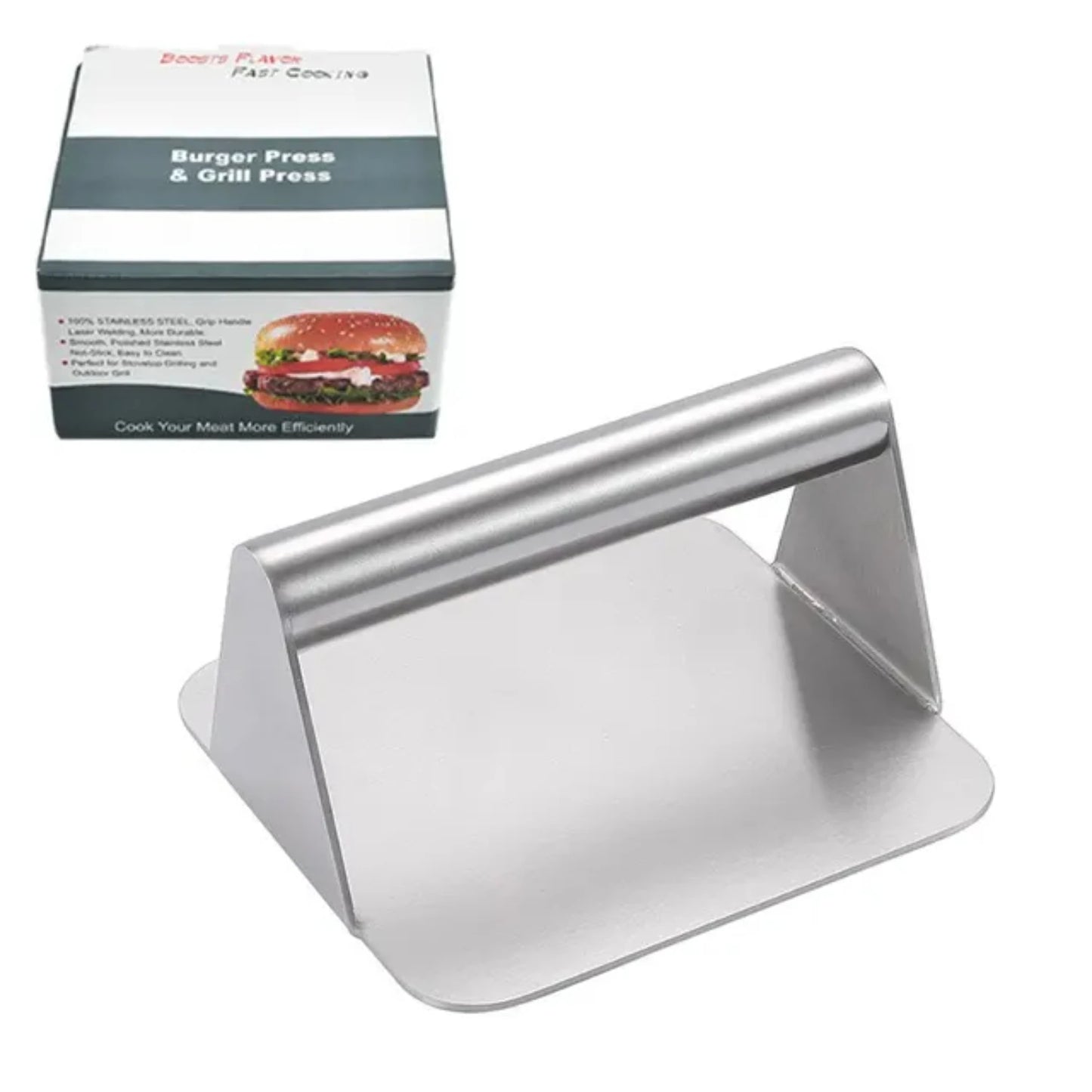 Convenient Non-Stick 304 Stainless Steel Hamburger Press