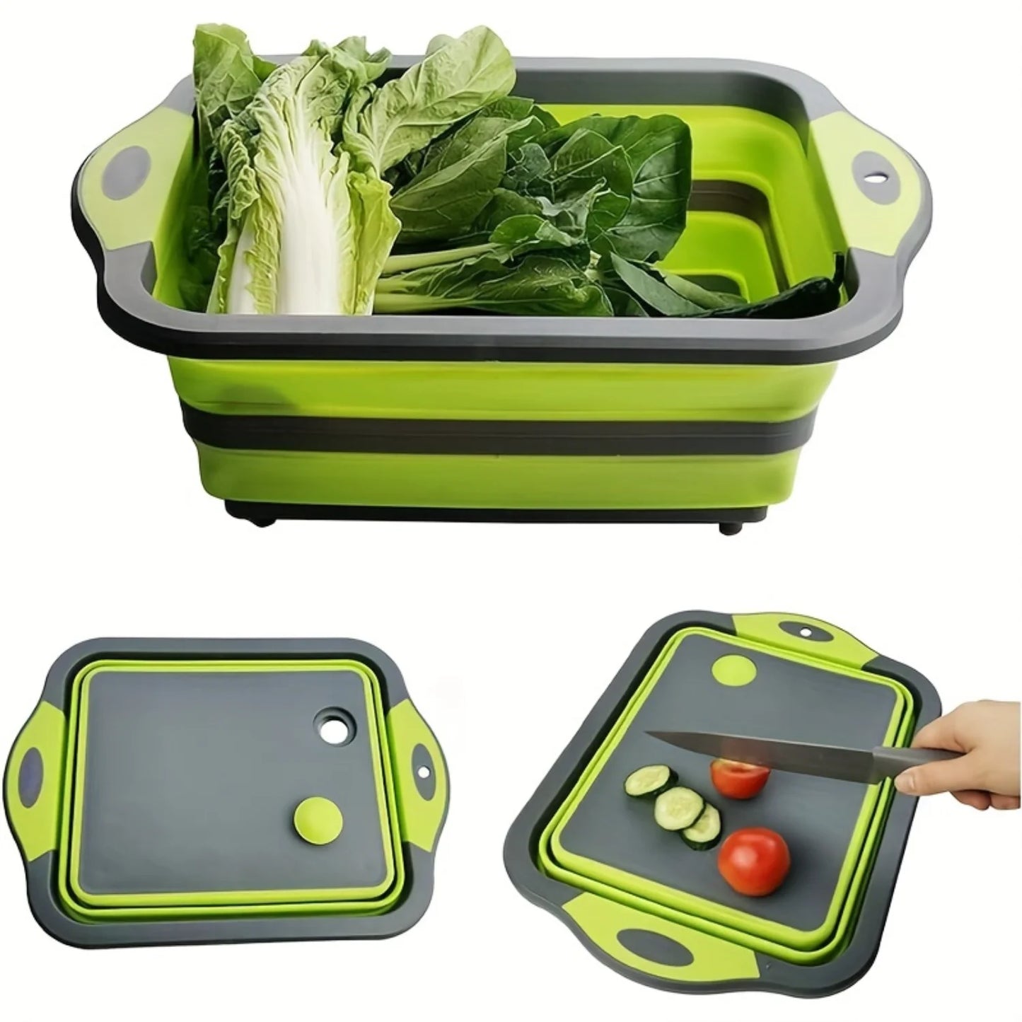 Silicone Foldable Cutting Board with Filter