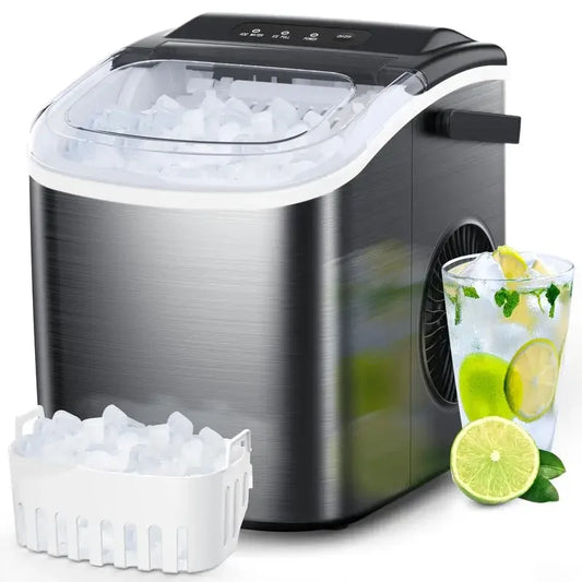 COWSAR Countertop Self-Cleaning Bullet Ice Maker