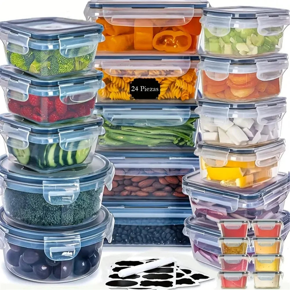 24pcs Kitchen Storage Container Set