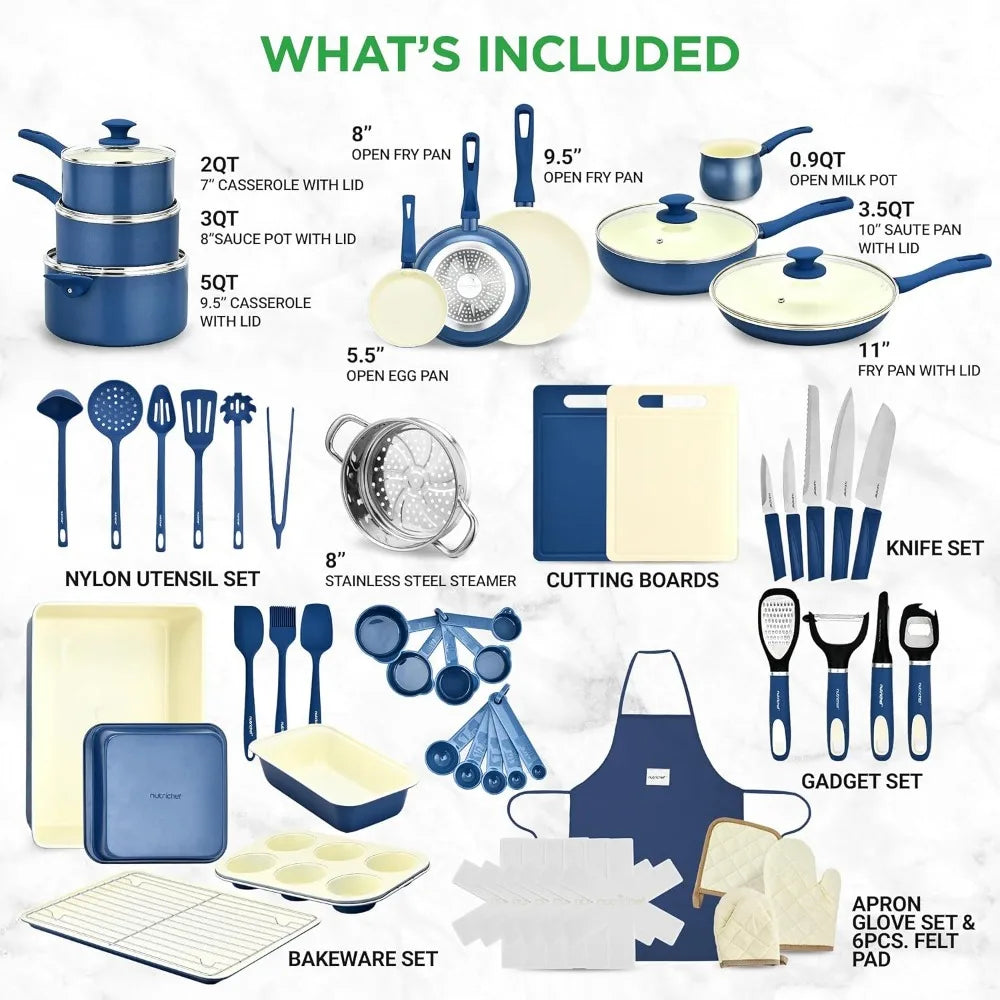 54 Piece Professional Grade Cookware Set